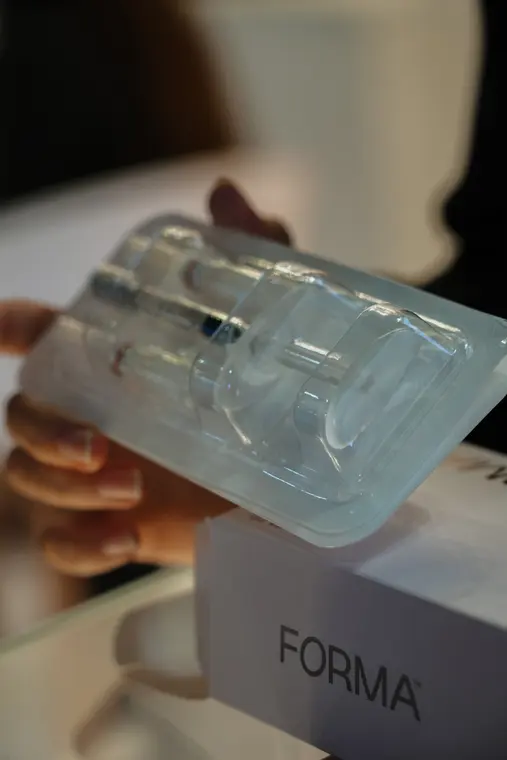 The syringe, up close